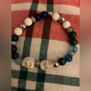 Skeleton Gemstone Bracelet Stretchy
